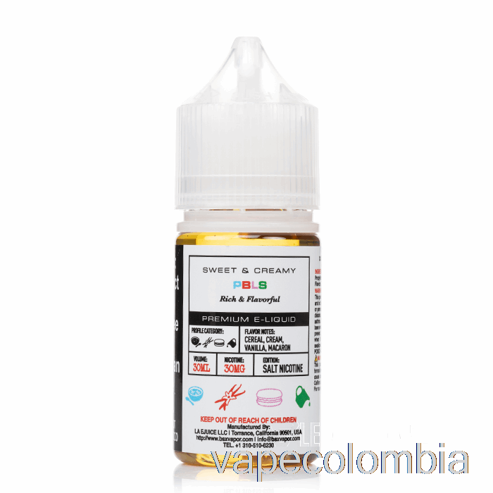 Vape Desechable Pbls - Serie Sales Bsx - 30ml 50mg
